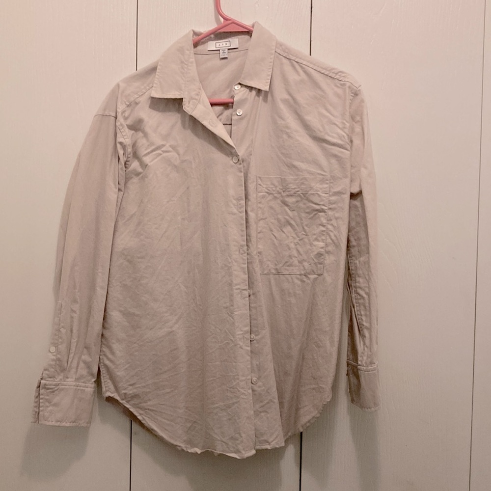 AYR Beige Button Down Shirt